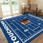 American Football Field Area Rug