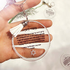 Jewish Thanksgiving Prayer Card With Keychain Bar