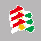 Kurdistan Kurds Map Creative Stickers Car