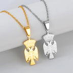 Serbia Eagle Pendant Necklace – Stainless Steel