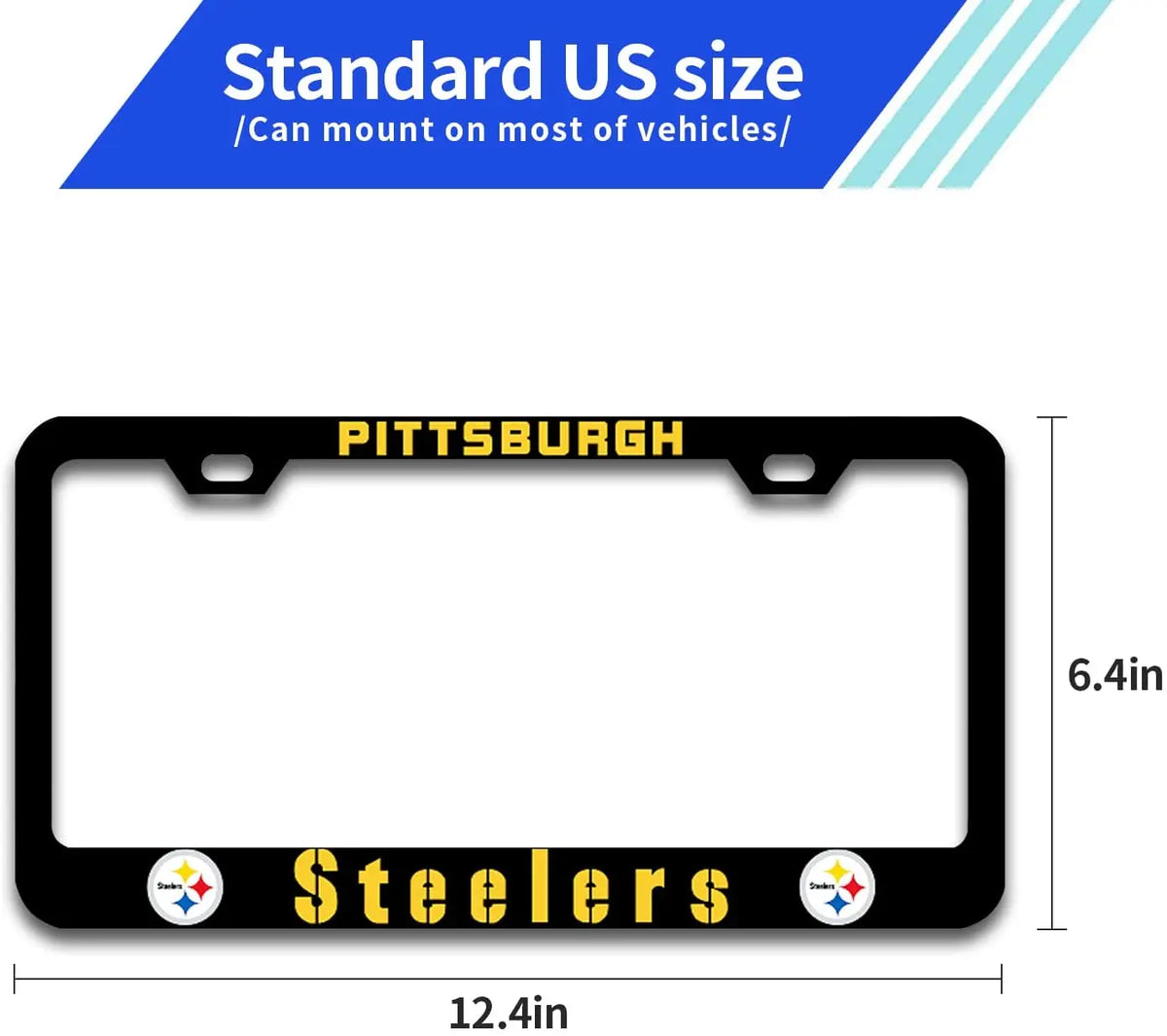 2PCS Novelty License Plate Pittsburgh Steelers