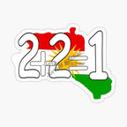 ملصق كردستان خريطة الأكراد العلم الوطني والشعار للسيارة والدراجة النارية خريطة علم بولي كلوريد الفينيل ملصق جداري خارجي قابل للتخصيص