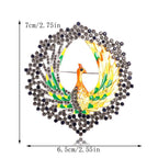 Luxury and fashionable peacock pin