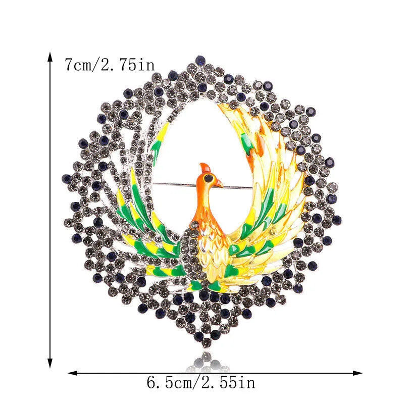 Luxury and fashionable peacock pin