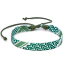 Multicolor Weave Kufiya Patterns Bracelets
