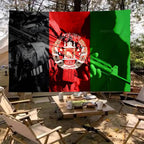 Afghanistan Creative Pattern Hanging Flag