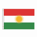 Kurdistan Flag 2x3ft 3x5ft Polyester Hanging Banner