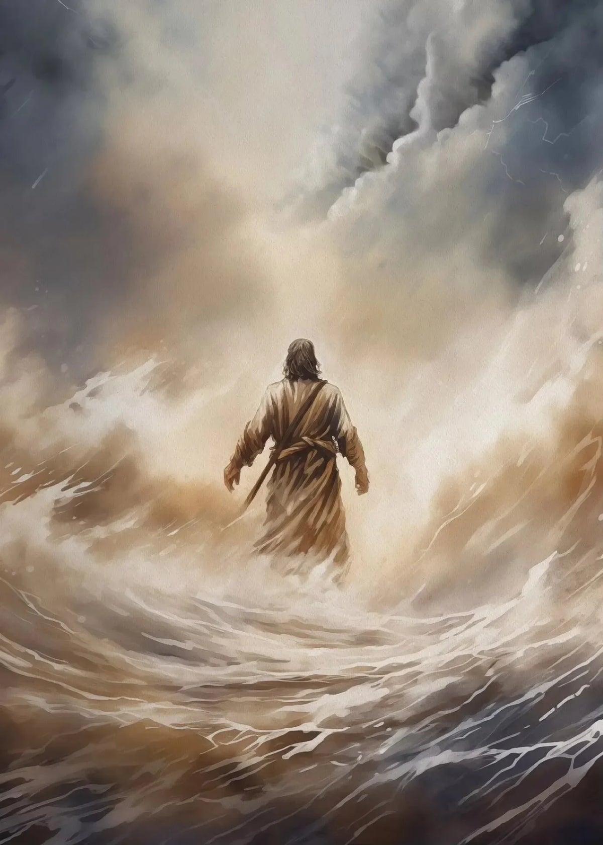Jesus and The Cross Jesus Poster