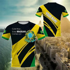 Brazil Flag Graphic Tee for Men