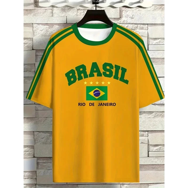 Brazil Flag Tee for Men
