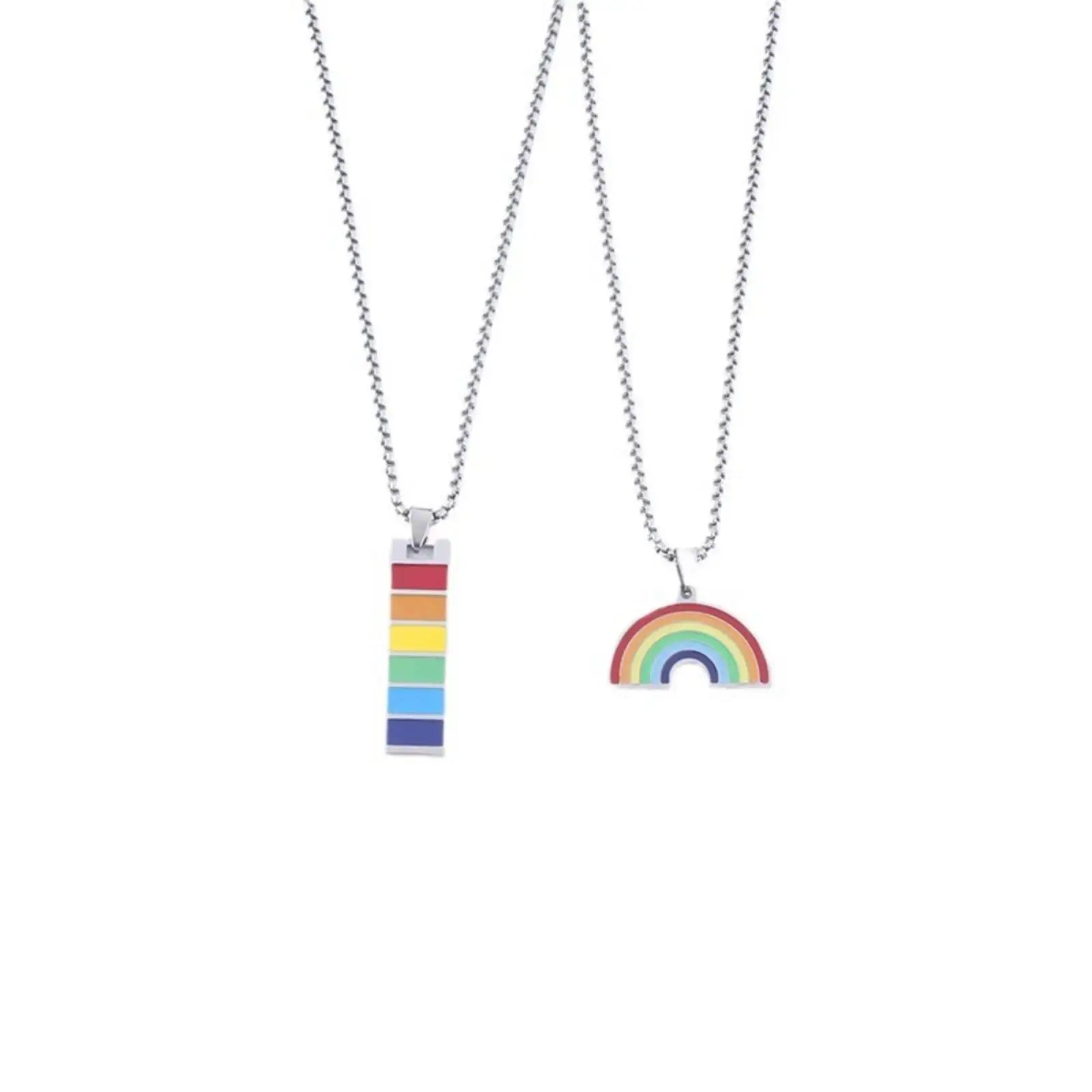 LGBTQ Rainbow Pendant Necklace