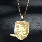 Engraved Star Pendant Necklace