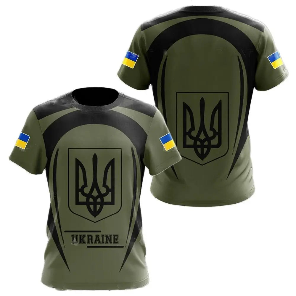 Ukraine Flag Camo Printed 3D