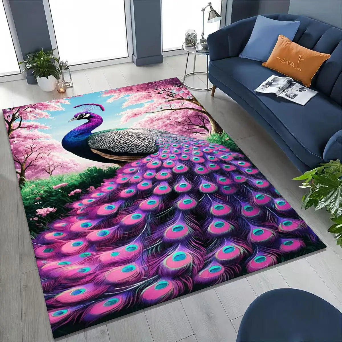 Peacock Rug Decor