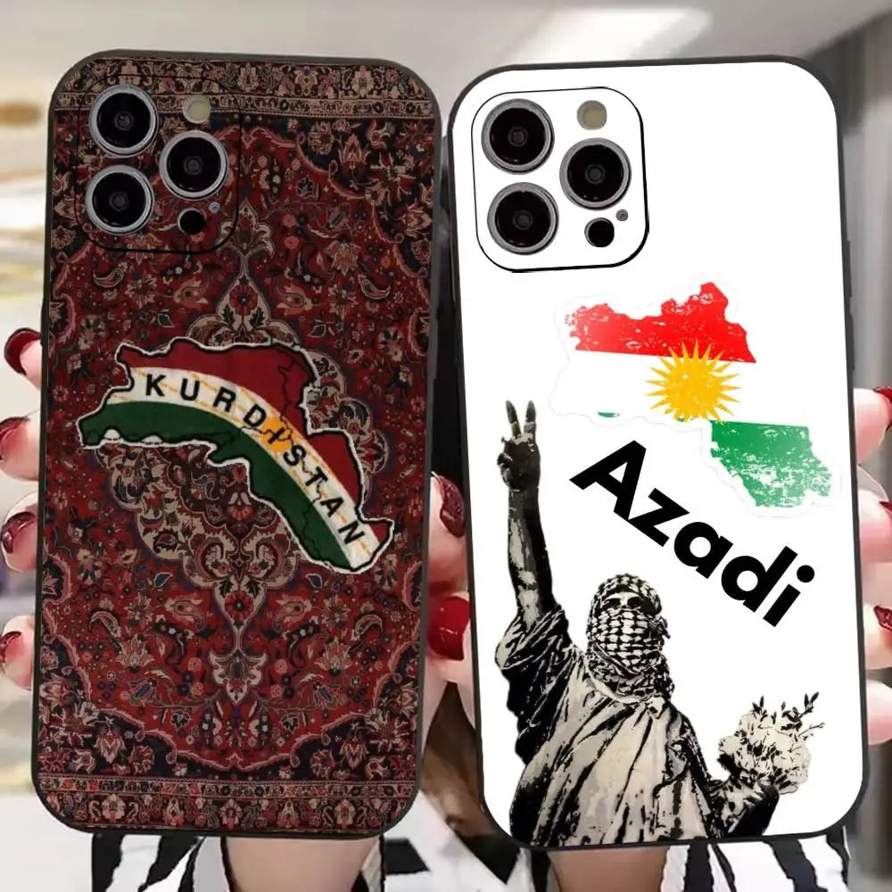 Kurdistan Flag Logo Support Phone Case For iPhones