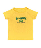 Brazil Letter Print Crop Top