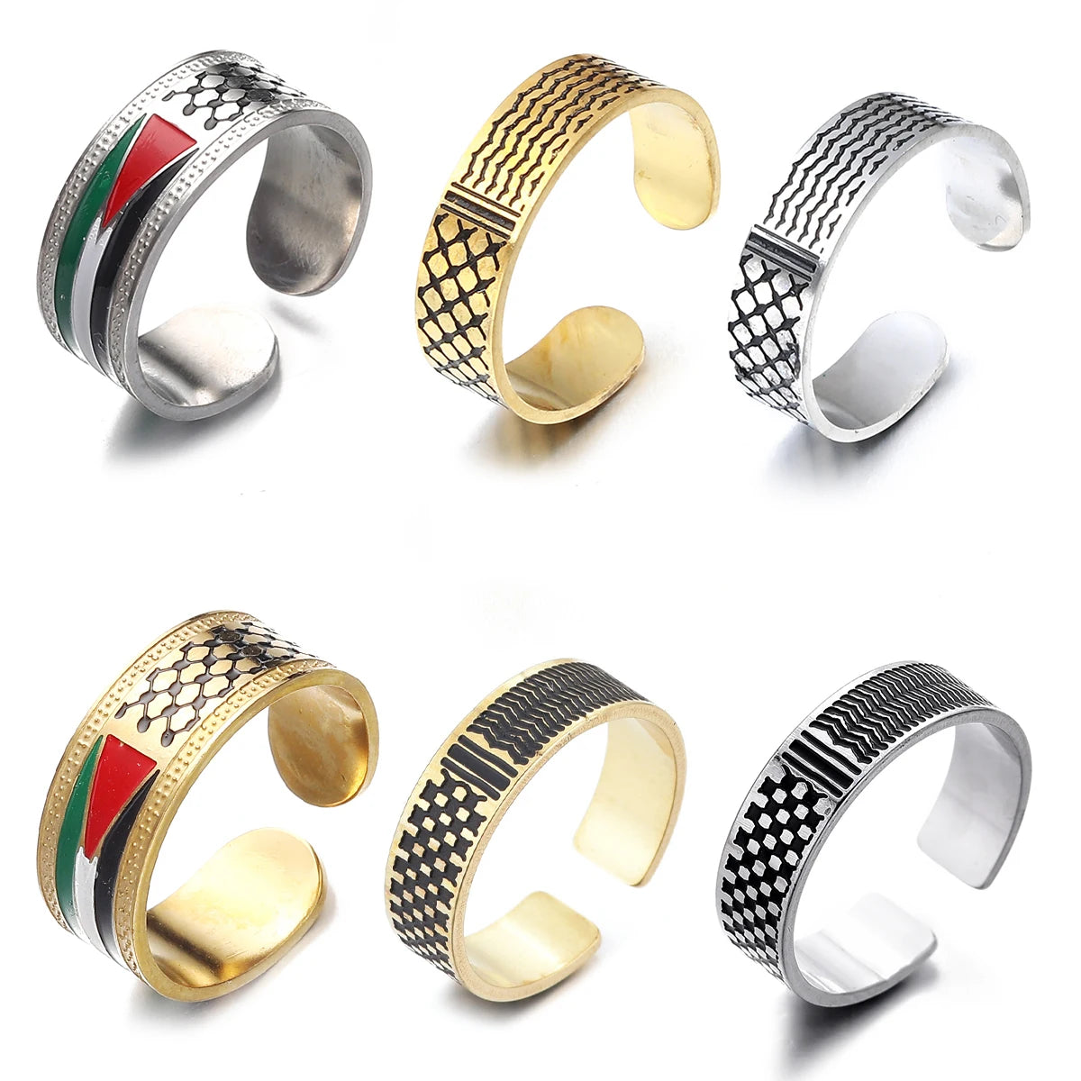 Stainless Steel Arabic Ring Jewelry