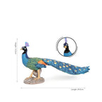 Plastic Farm Life Peacock Toy Figure