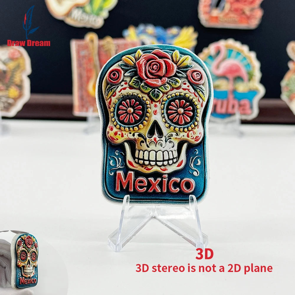 1PC Mexican Day of the Dead Flowers Skeleton