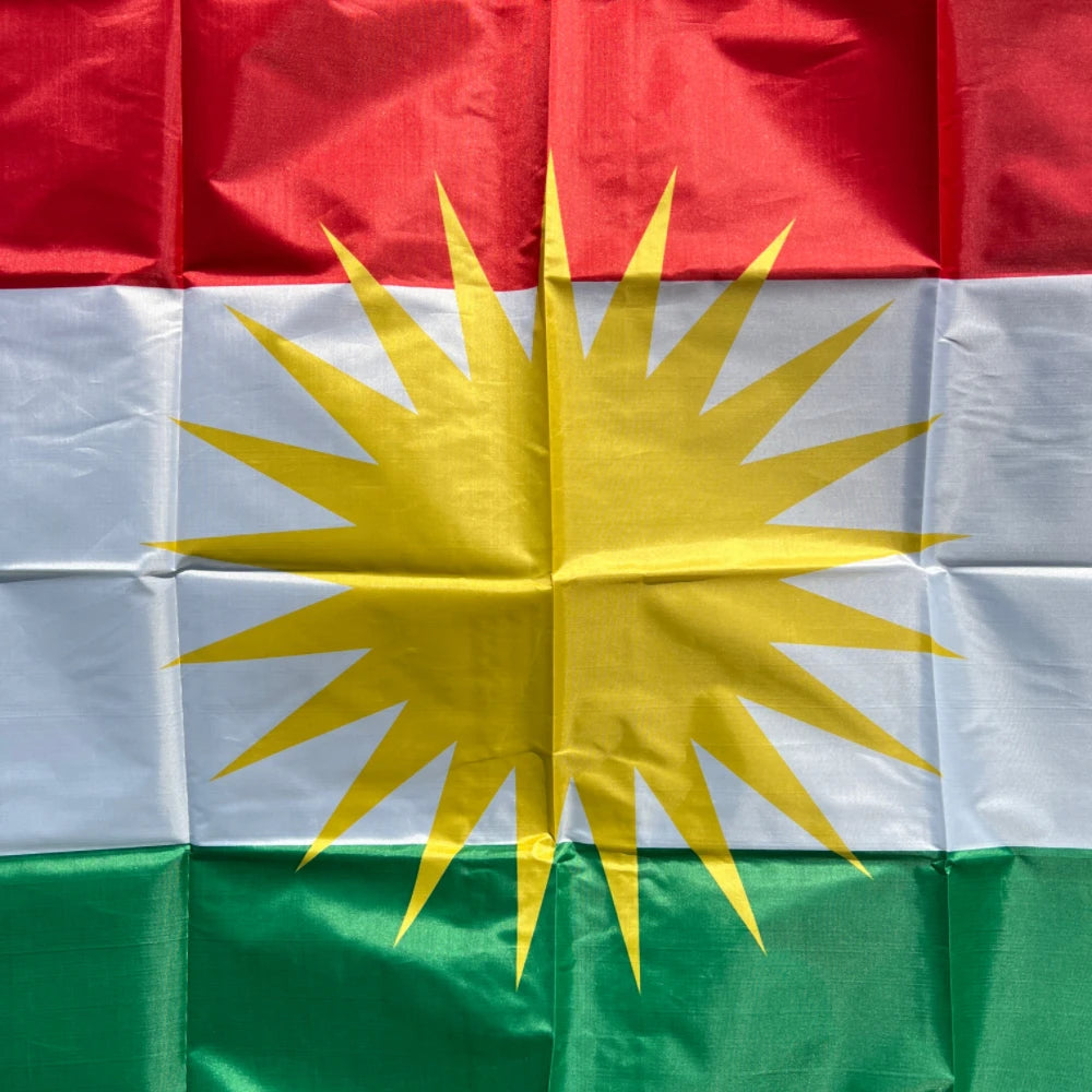 90*150cm Kurdistan Flag Hanging Polyester