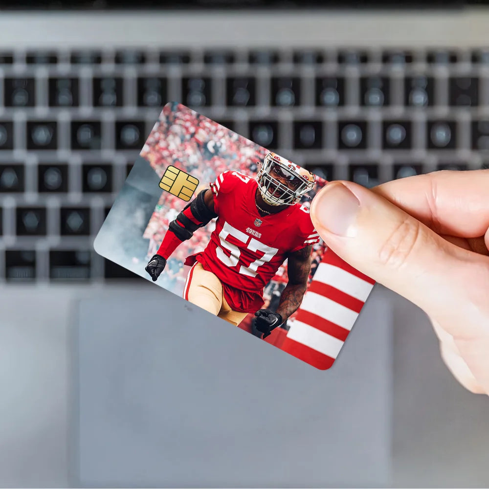San Francisco 4-49ers NFLS Anti-Scratch Card Sticker