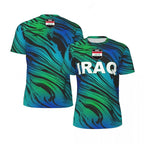 Iraq Flag Football Jersey T Shirt