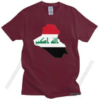 Iraq Flag Map T Shirt