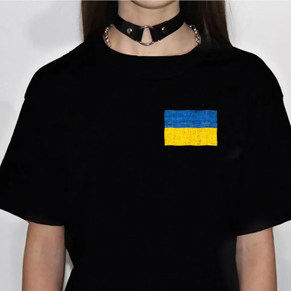 Ukraine T shirt women, female streetwear clothing