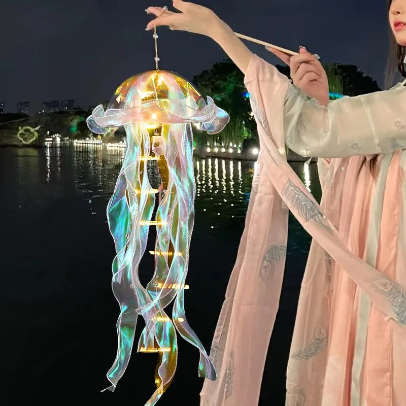 1Pcs Jellyfish Lamp Portable Flower Home Decoration