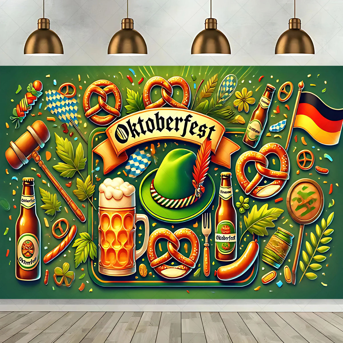 Oktoberfest Beer Theme Celebration Background