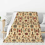 Native American Navajo Boho Aztec Pattern Blanket