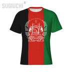 Tight Sports T-shirt Afghanistan Flag