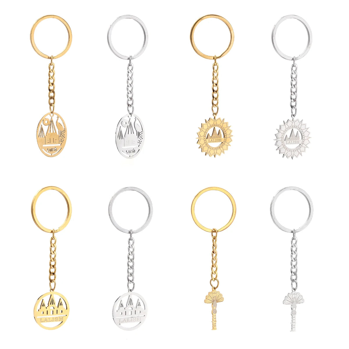 Stainless Steel Yezidi Lalish Keychain