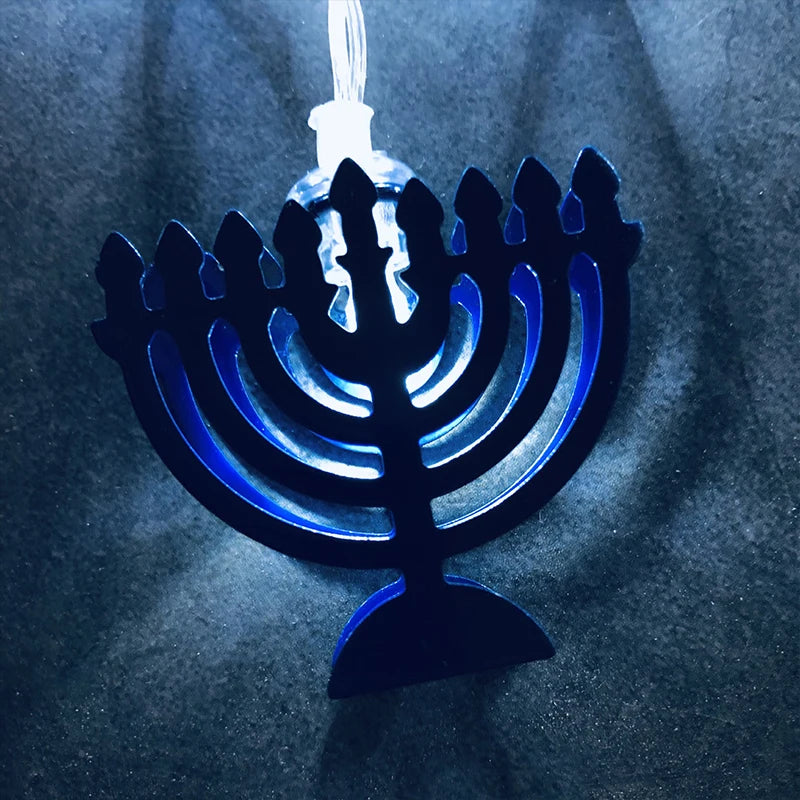 1.65M 10LED Judaism Mogen David Star Lights String Hanukkah Shavuot