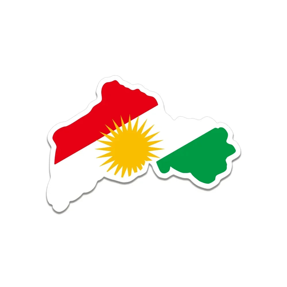 Kurdistan Kurds Map Creative Stickers Car