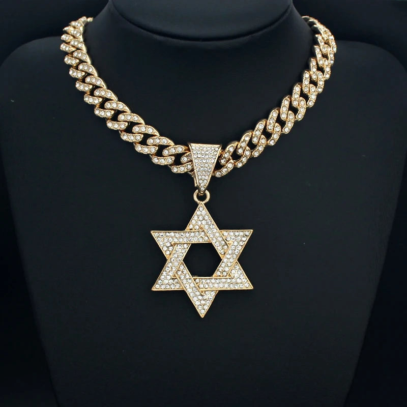 Fashion Star of David Pendant Necklace