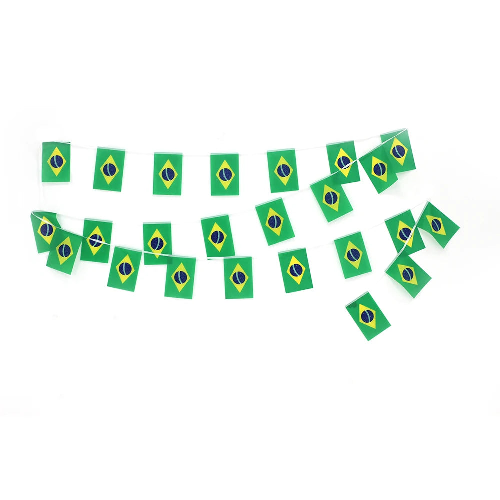 Brazil Flags Pennant Banner Set