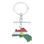 Kurdistan Country Map Flag necklace or keychain