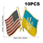 10pc Ukraine Friendship Badge International Collections