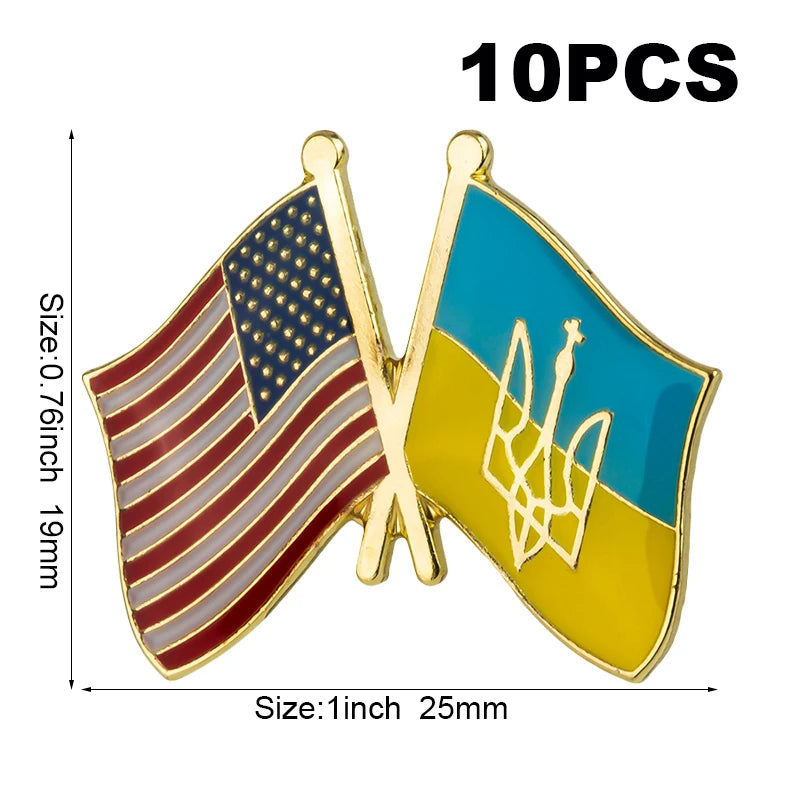 10pc Ukraine Friendship Badge International Collections
