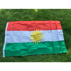 Kurdish Flag Hanging Banner