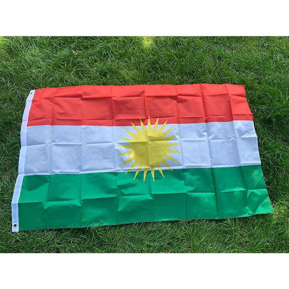 Kurdish Flag Hanging Banner