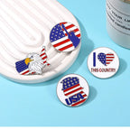 American Flag Enamel Pin Brooch