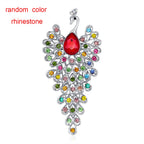 women fashion peacock brooch pins