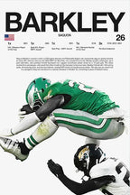 Classic American Football Sports Star Art Poster