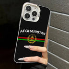 Afghanistan Flag Silver Plated Inside Phone Case For iPhone