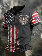 America 250th Anniversary Polo Shirt USA Flag