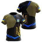 Ukraine Flag Camo Printed 3D