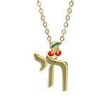 Hebrew Letter Chai Copper Pendant Necklace