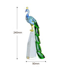 Crystal Peacock Sculpture Ornament
